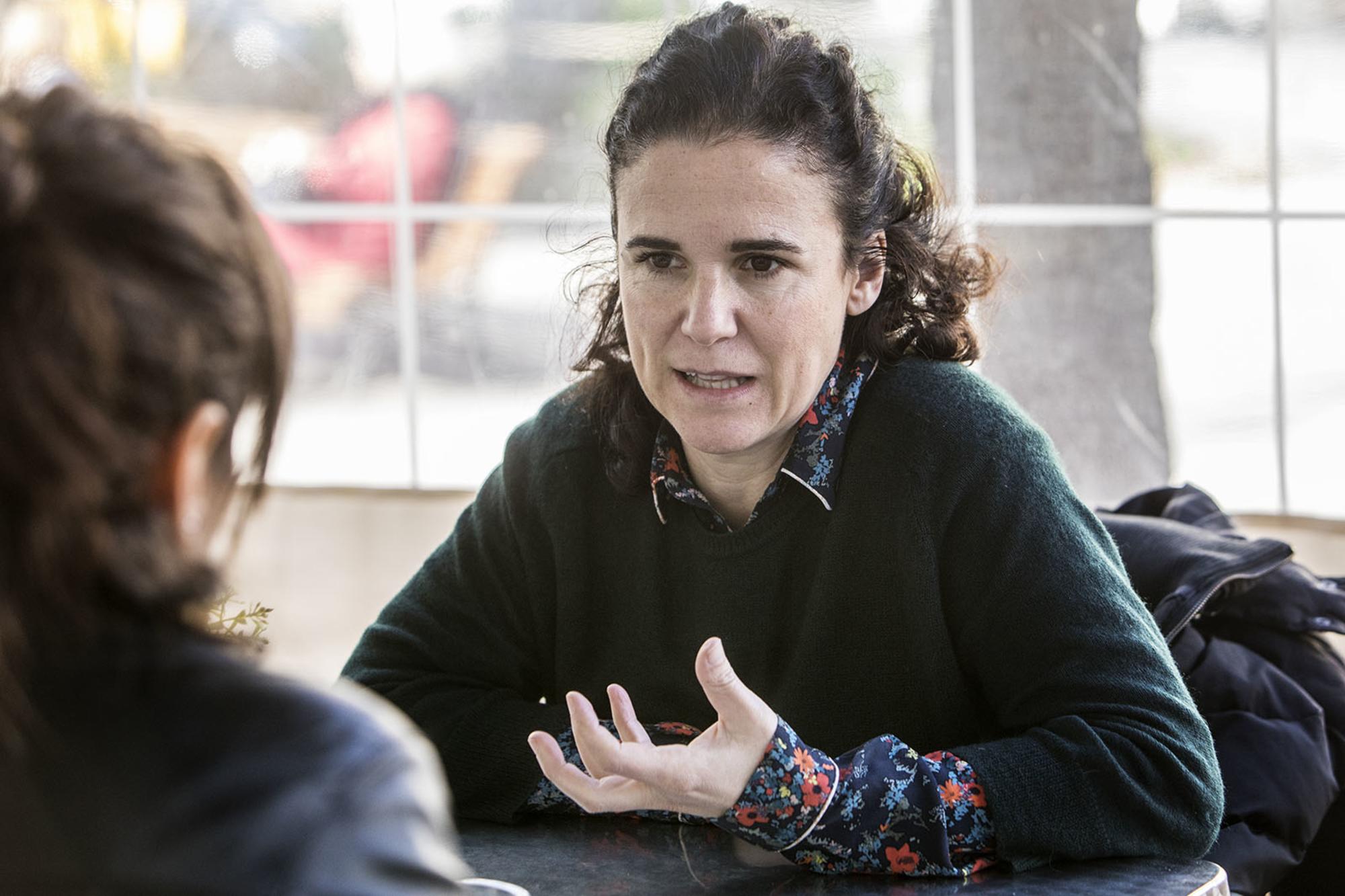 Olatz González, en un momento de la entrevista